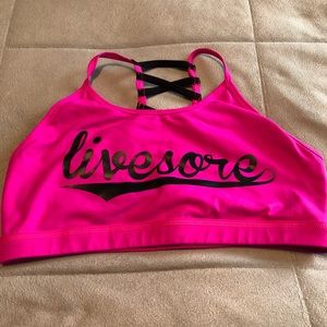 Hot Pink LiveSore Sports Bra